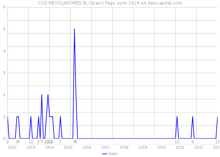 CO2 RECICLADORES SL (Spain) Page visits 2024 