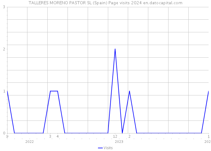 TALLERES MORENO PASTOR SL (Spain) Page visits 2024 