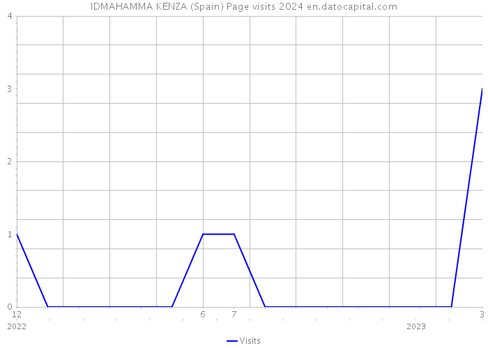 IDMAHAMMA KENZA (Spain) Page visits 2024 