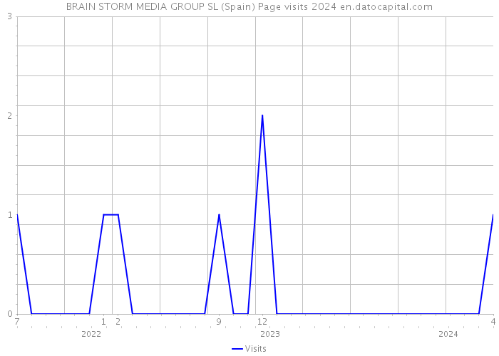 BRAIN STORM MEDIA GROUP SL (Spain) Page visits 2024 