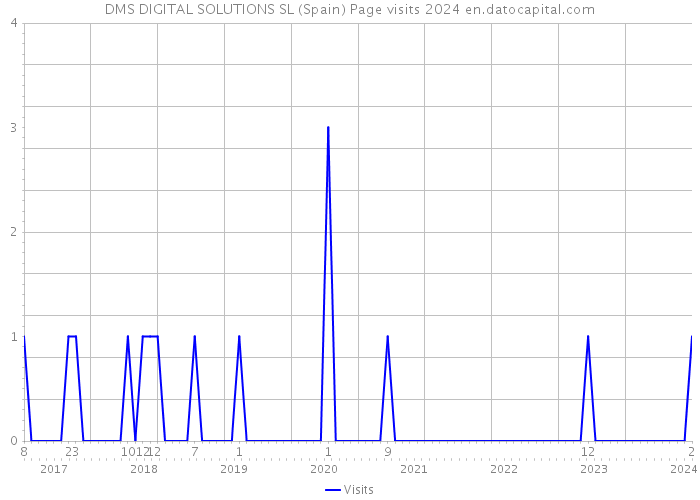 DMS DIGITAL SOLUTIONS SL (Spain) Page visits 2024 