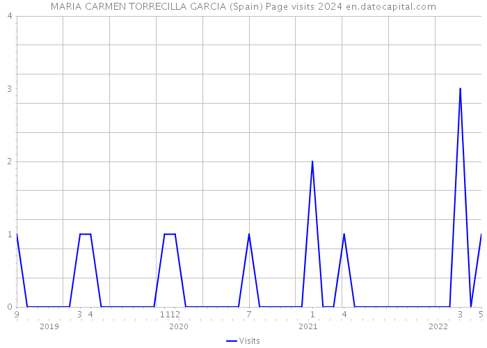 MARIA CARMEN TORRECILLA GARCIA (Spain) Page visits 2024 