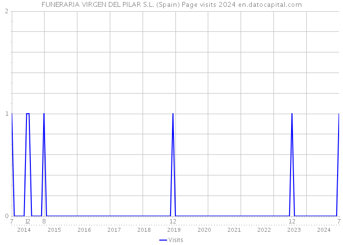FUNERARIA VIRGEN DEL PILAR S.L. (Spain) Page visits 2024 