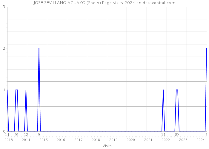 JOSE SEVILLANO AGUAYO (Spain) Page visits 2024 