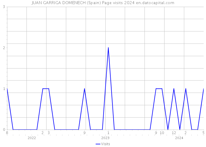 JUAN GARRIGA DOMENECH (Spain) Page visits 2024 