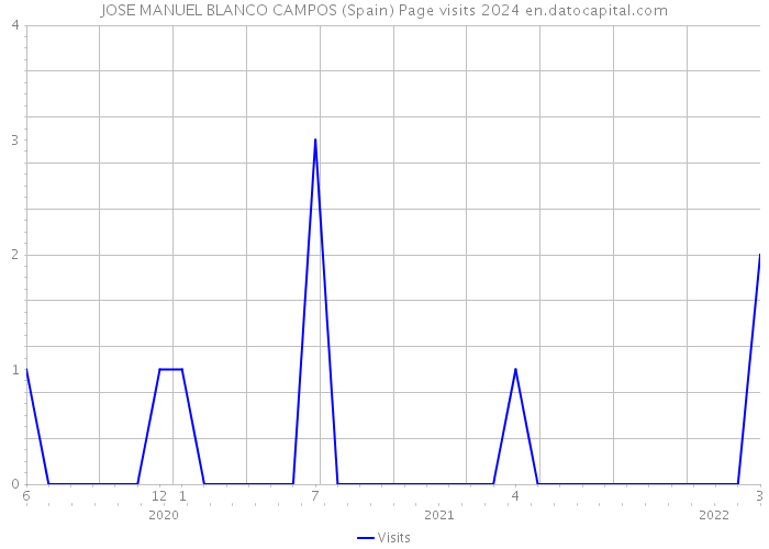 JOSE MANUEL BLANCO CAMPOS (Spain) Page visits 2024 