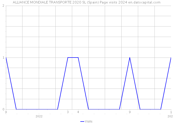 ALLIANCE MONDIALE TRANSPORTE 2020 SL (Spain) Page visits 2024 