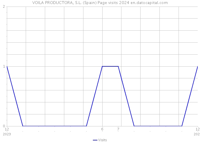 VOILA PRODUCTORA, S.L. (Spain) Page visits 2024 