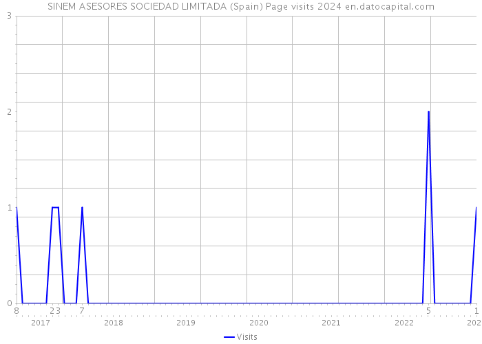 SINEM ASESORES SOCIEDAD LIMITADA (Spain) Page visits 2024 