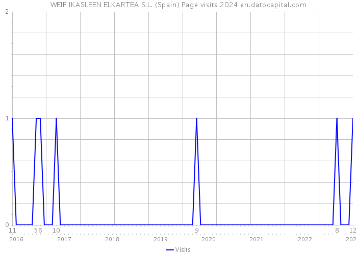 WEIF IKASLEEN ELKARTEA S.L. (Spain) Page visits 2024 