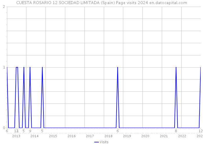 CUESTA ROSARIO 12 SOCIEDAD LIMITADA (Spain) Page visits 2024 