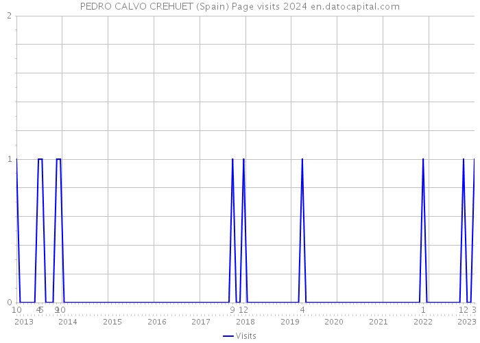 PEDRO CALVO CREHUET (Spain) Page visits 2024 