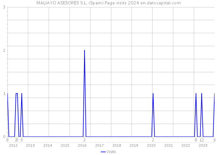 MALIAYO ASESORES S.L. (Spain) Page visits 2024 