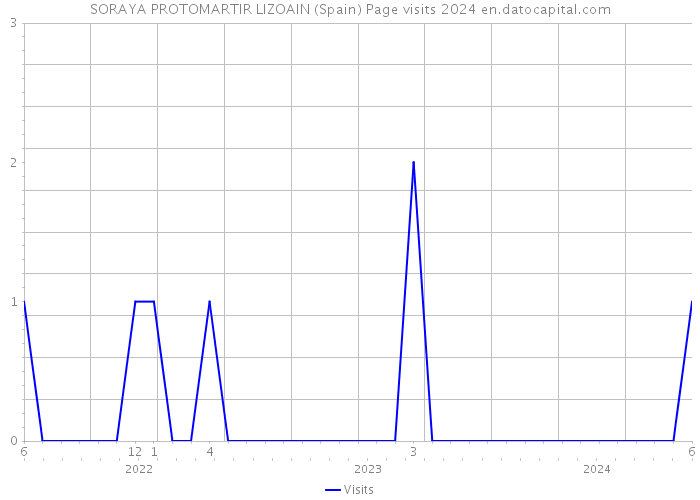 SORAYA PROTOMARTIR LIZOAIN (Spain) Page visits 2024 