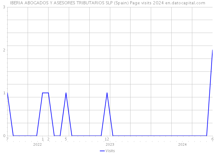 IBERIA ABOGADOS Y ASESORES TRIBUTARIOS SLP (Spain) Page visits 2024 