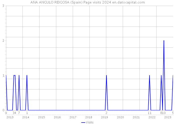 ANA ANGULO REIGOSA (Spain) Page visits 2024 