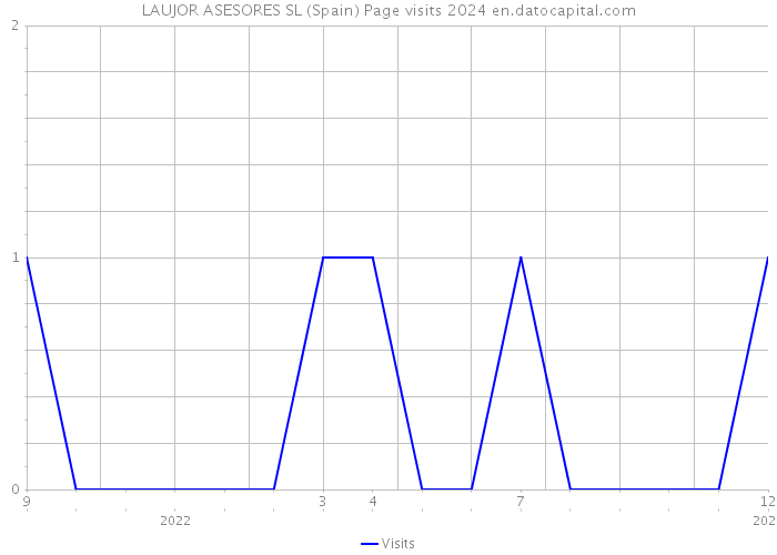 LAUJOR ASESORES SL (Spain) Page visits 2024 