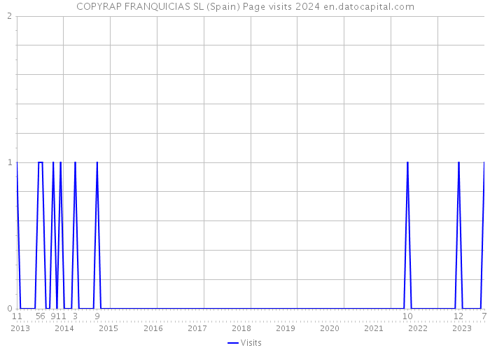 COPYRAP FRANQUICIAS SL (Spain) Page visits 2024 