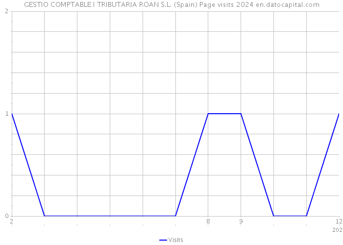 GESTIO COMPTABLE I TRIBUTARIA ROAN S.L. (Spain) Page visits 2024 