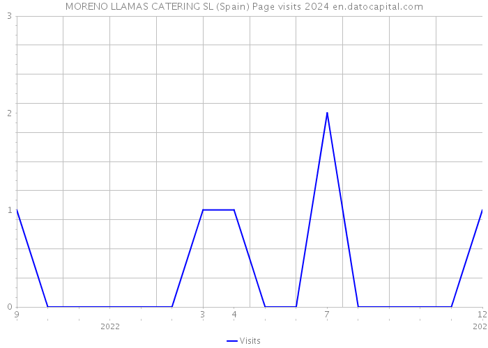 MORENO LLAMAS CATERING SL (Spain) Page visits 2024 