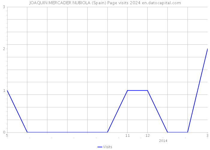 JOAQUIN MERCADER NUBIOLA (Spain) Page visits 2024 