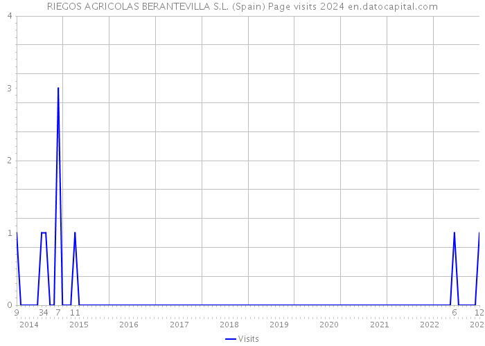 RIEGOS AGRICOLAS BERANTEVILLA S.L. (Spain) Page visits 2024 