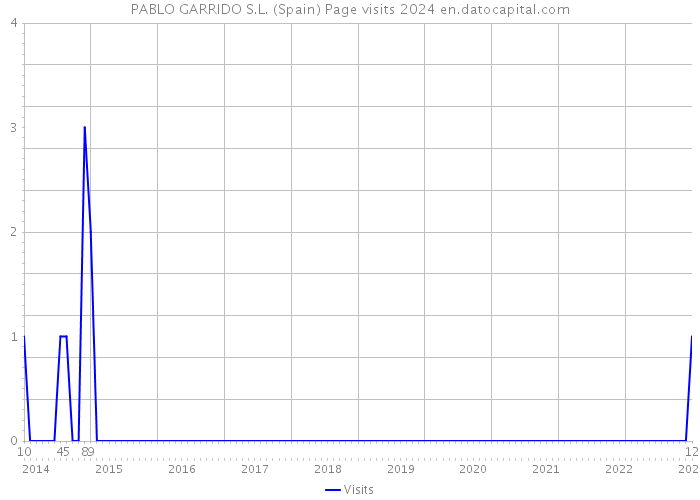 PABLO GARRIDO S.L. (Spain) Page visits 2024 