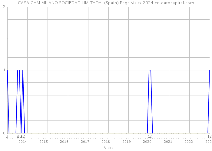 CASA GAM MILANO SOCIEDAD LIMITADA. (Spain) Page visits 2024 