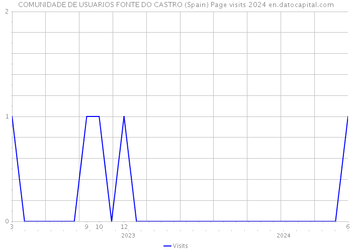 COMUNIDADE DE USUARIOS FONTE DO CASTRO (Spain) Page visits 2024 