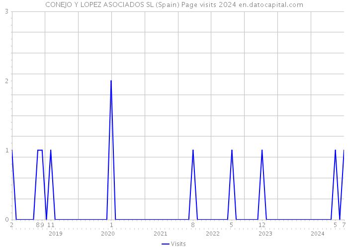 CONEJO Y LOPEZ ASOCIADOS SL (Spain) Page visits 2024 