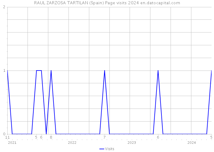 RAUL ZARZOSA TARTILAN (Spain) Page visits 2024 