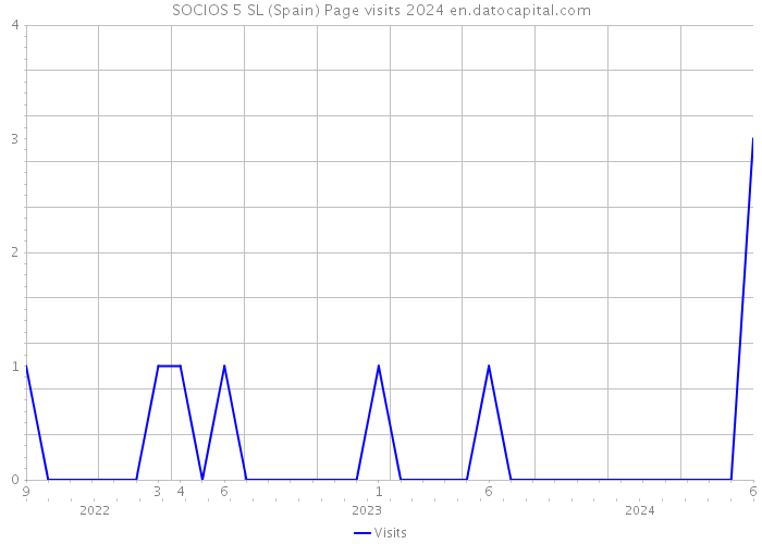 SOCIOS 5 SL (Spain) Page visits 2024 