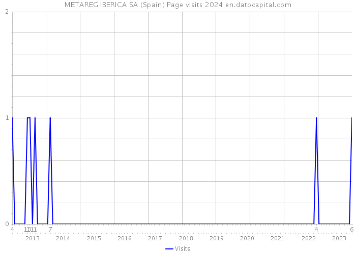 METAREG IBERICA SA (Spain) Page visits 2024 