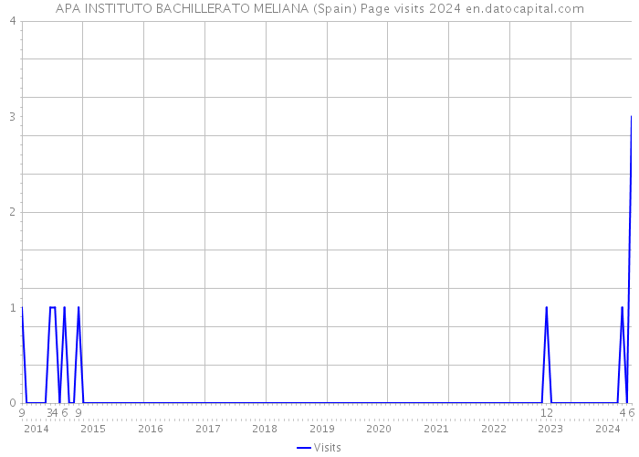 APA INSTITUTO BACHILLERATO MELIANA (Spain) Page visits 2024 