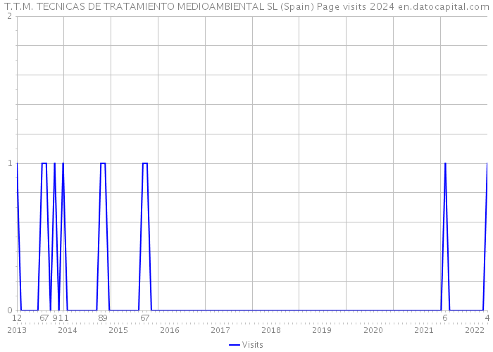 T.T.M. TECNICAS DE TRATAMIENTO MEDIOAMBIENTAL SL (Spain) Page visits 2024 