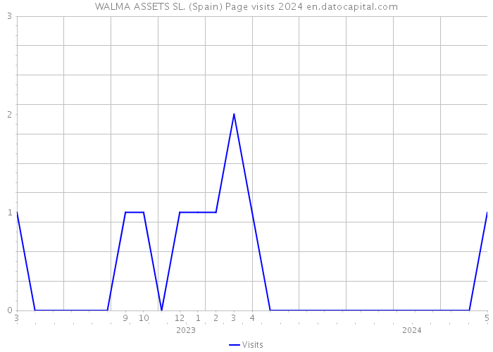 WALMA ASSETS SL. (Spain) Page visits 2024 