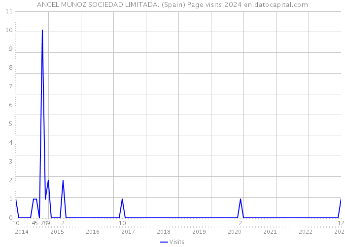 ANGEL MUNOZ SOCIEDAD LIMITADA. (Spain) Page visits 2024 