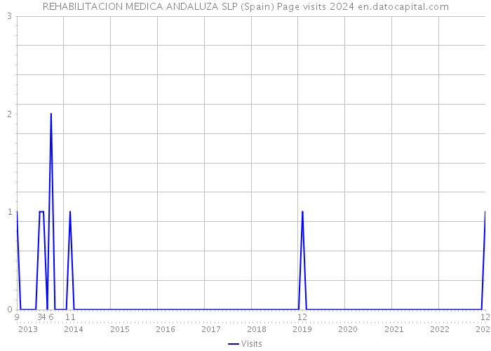 REHABILITACION MEDICA ANDALUZA SLP (Spain) Page visits 2024 
