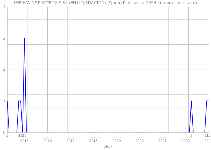 IBERICA DE PROTEINAS SA (EN LIQUIDACION) (Spain) Page visits 2024 