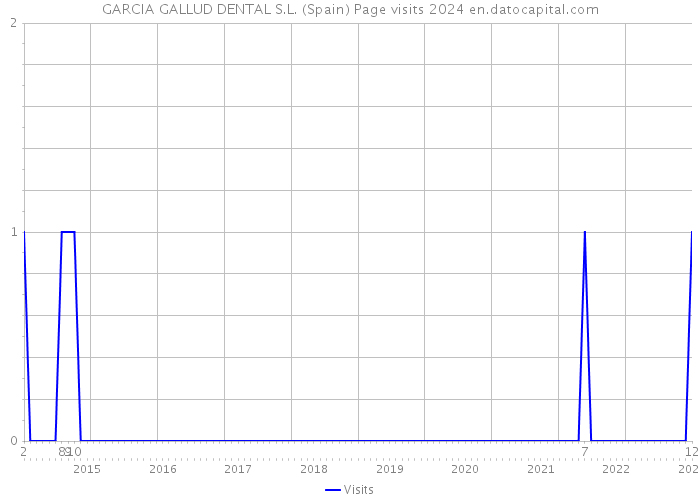 GARCIA GALLUD DENTAL S.L. (Spain) Page visits 2024 