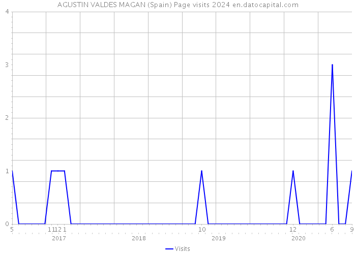 AGUSTIN VALDES MAGAN (Spain) Page visits 2024 