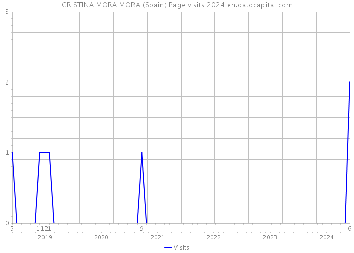 CRISTINA MORA MORA (Spain) Page visits 2024 