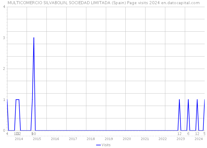 MULTICOMERCIO SILVABOLIN, SOCIEDAD LIMITADA (Spain) Page visits 2024 
