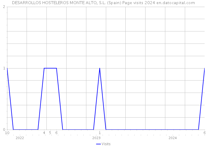 DESARROLLOS HOSTELEROS MONTE ALTO, S.L. (Spain) Page visits 2024 