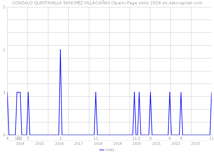 GONZALO QUINTANILLA SANCHEZ VILLACAÑAS (Spain) Page visits 2024 