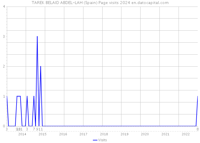 TAREK BELAID ABDEL-LAH (Spain) Page visits 2024 