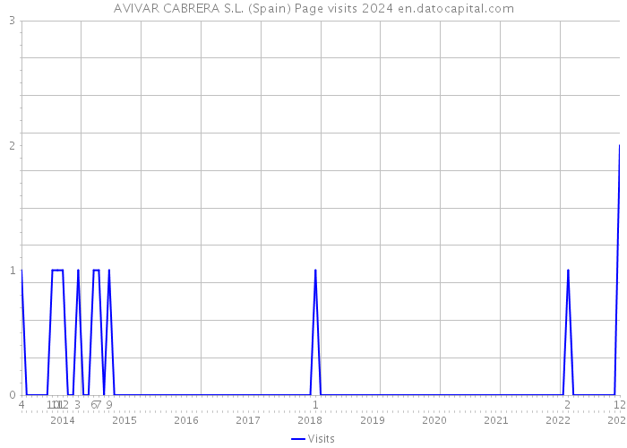 AVIVAR CABRERA S.L. (Spain) Page visits 2024 