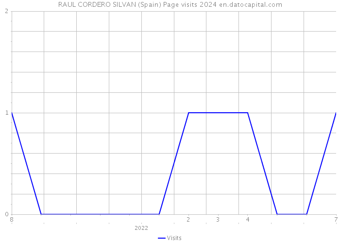 RAUL CORDERO SILVAN (Spain) Page visits 2024 