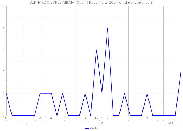 BERNARDO LOPEZ GIBAJA (Spain) Page visits 2024 