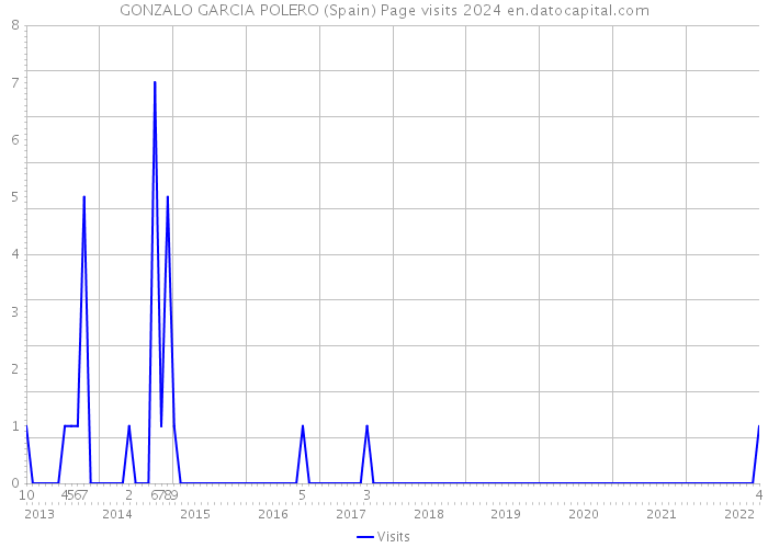 GONZALO GARCIA POLERO (Spain) Page visits 2024 